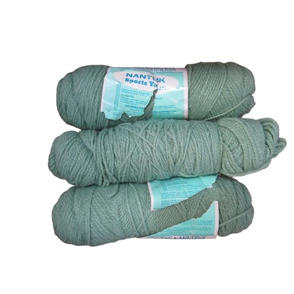 Vintage Columbia Minerva Nantuk Sports Yarn Orlon Acrylic Surf 6022 Two Full